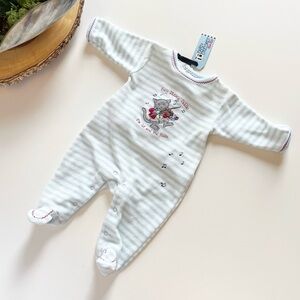 New | Mary Engelbreit Baby Velour Nursery Rhyme Footie • 0-3m